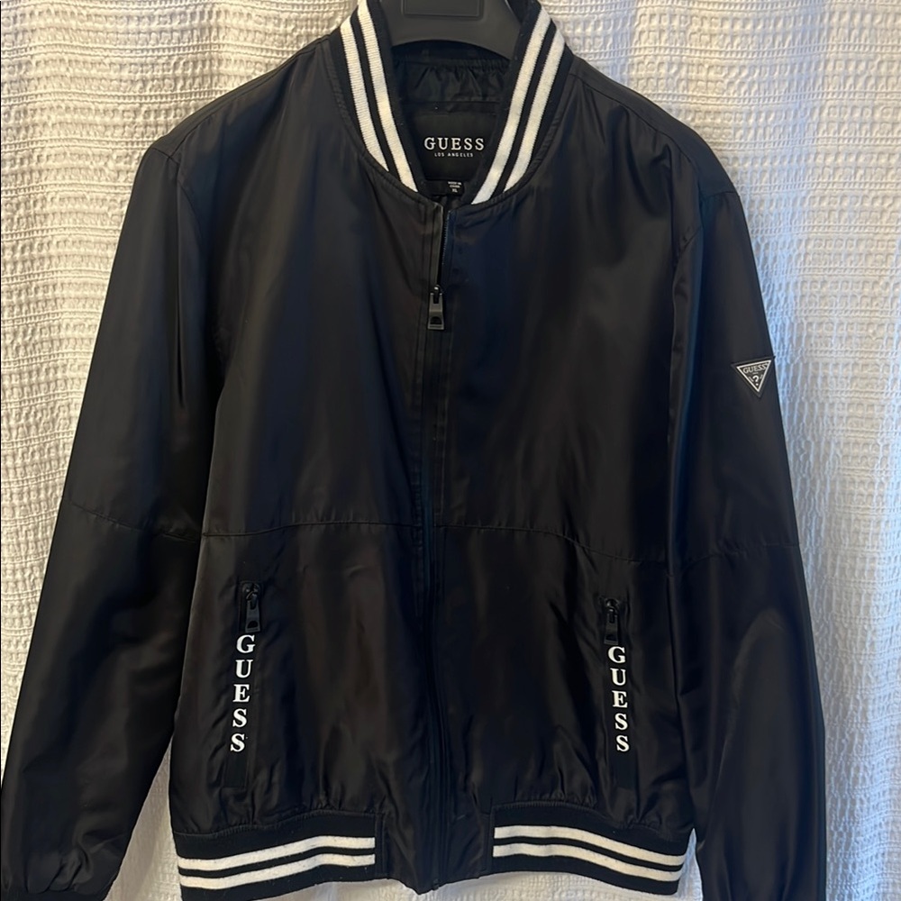 Guess Black Bomber Jacket